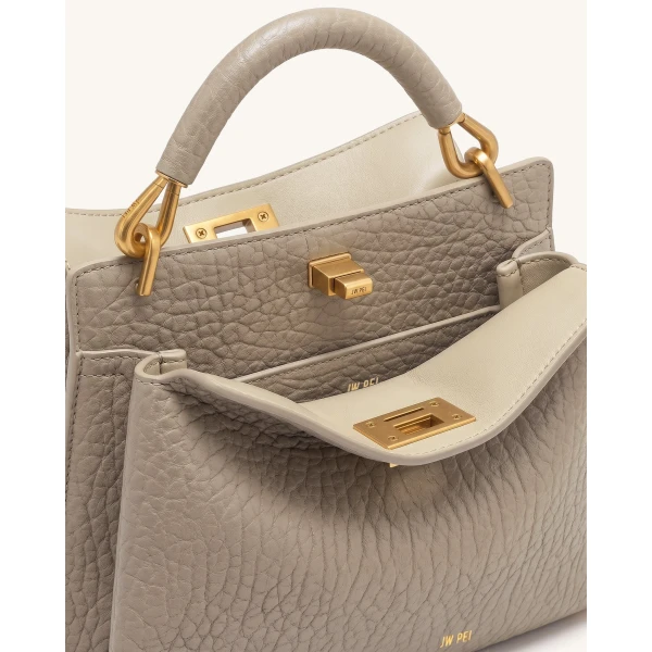 JW PEI Lucia top handle bag interior and hardware