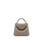 JW PEI Lucia Elephant-Effect Top Handle Bag in Stone Gray