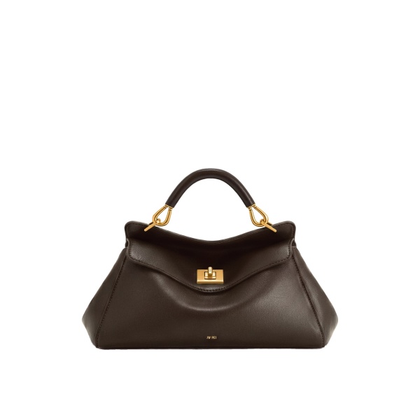 JW PEI Lucia Elongated Top Handle Bag in Dark Brown