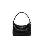 JW PEI Lucia Woven Hobo Bag in Black