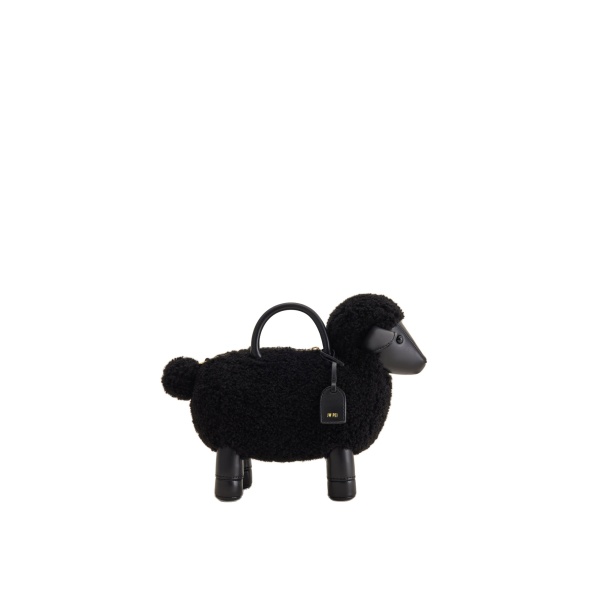 JW PEI Luna Sheep Top Handle Bag in Black