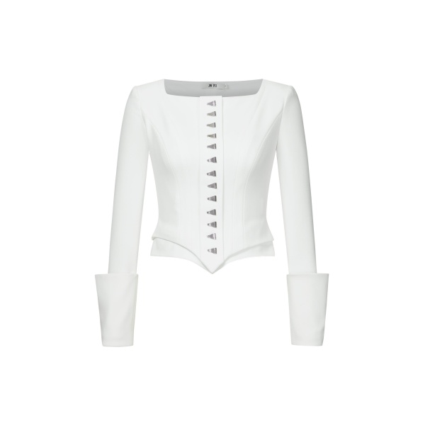 JW PEI Lydia Corset-Inspired Blazer
