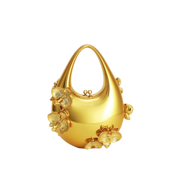 JW PEI Lydia Floral Embellished Handbag in Gold