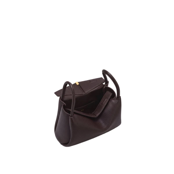 JW PEI Maelle Dachshund Charm Double Handle Bag in Dark Brown view six