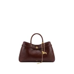 JW PEI Maeve Dachshund Charm Satchel Tote Bag in Deep Burgundy