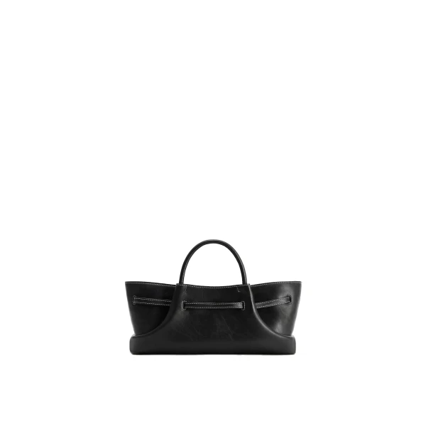 JW PEI Maeve Dachshund Metal Charm Tote Bag in Black view six