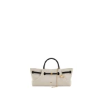 JW PEI Maeve Dachshund Metal Charm Tote Bag in Black Canvas