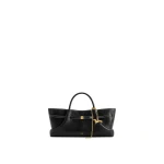 JW PEI Maeve Dachshund Metal Charm Tote Bag in Black