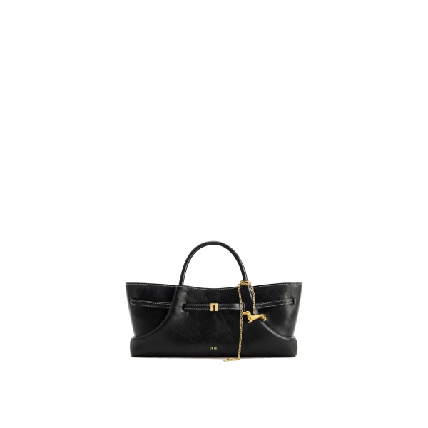 JW PEI Maeve Dachshund Metal Charm Tote Bag in Black