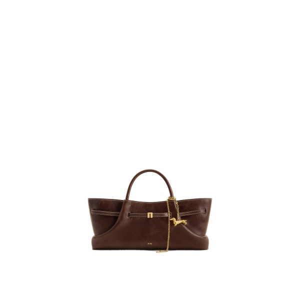 JW PEI Maeve Dachshund Metal Charm Tote Bag in Dark Brown