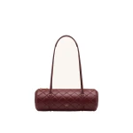 JW PEI Marcella Quilted Cylinder Shoulder Bag in Burgundy