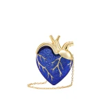 JW PEI Maren Artificial Crystal Heart Shaped Bag in Cobalt Blue