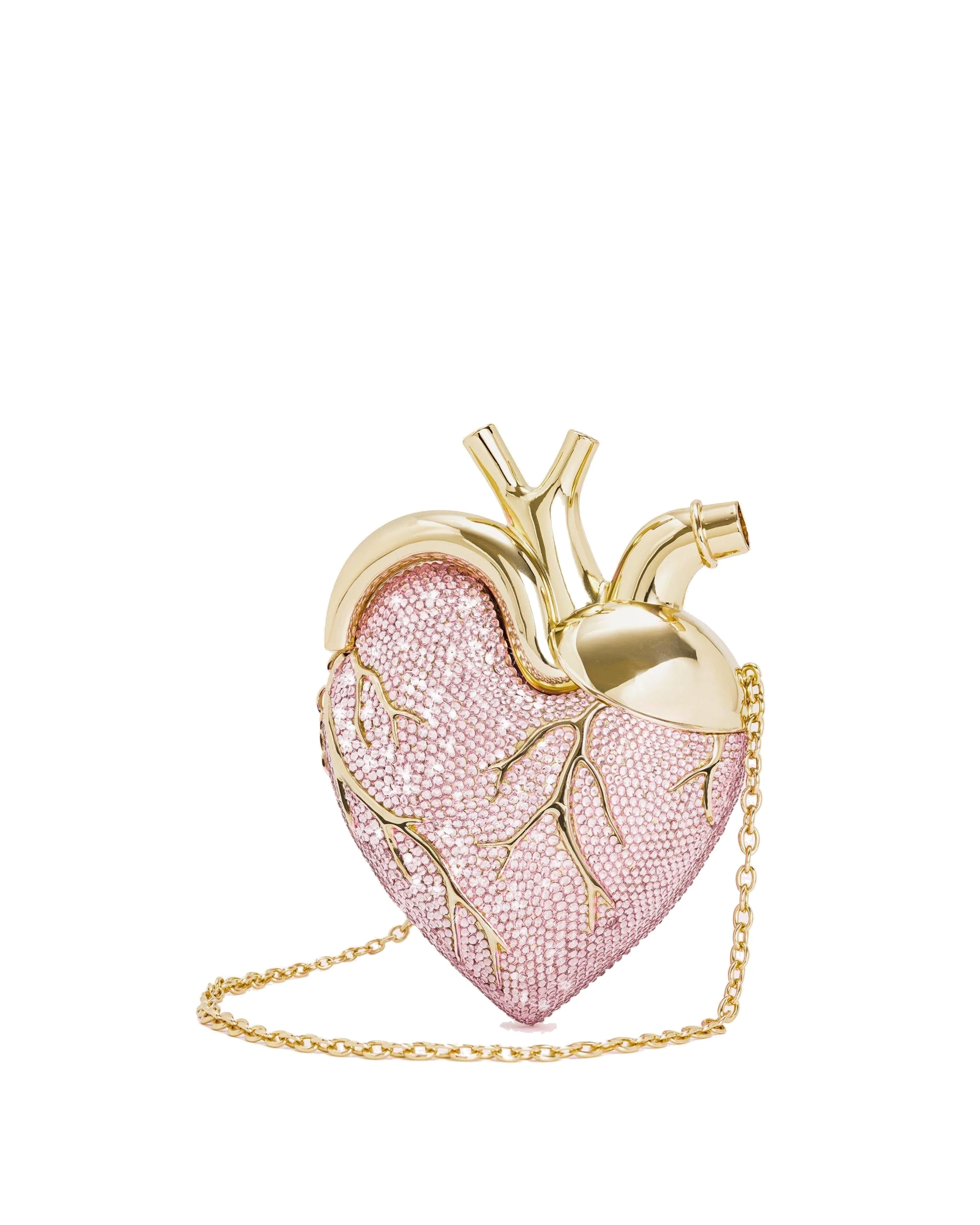 JW PEI Maren Artificial Crystal Heart Shaped Bag in Pink | Shoulder & Crossbody Bags | Luxury Shoes JW PEI Maren Artificial Crystal Heart Shaped Bag in Pink
