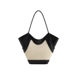 JW PEI Maribel Panel Tote Bag in Black Canvas