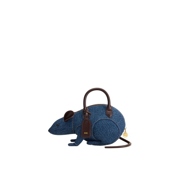 JW PEI Mia Mouse Top Handle Bag in Blue Denim
