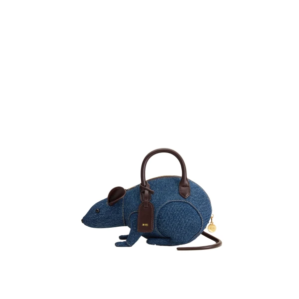 JW PEI Mia Mouse Top Handle Bag in Blue Denim