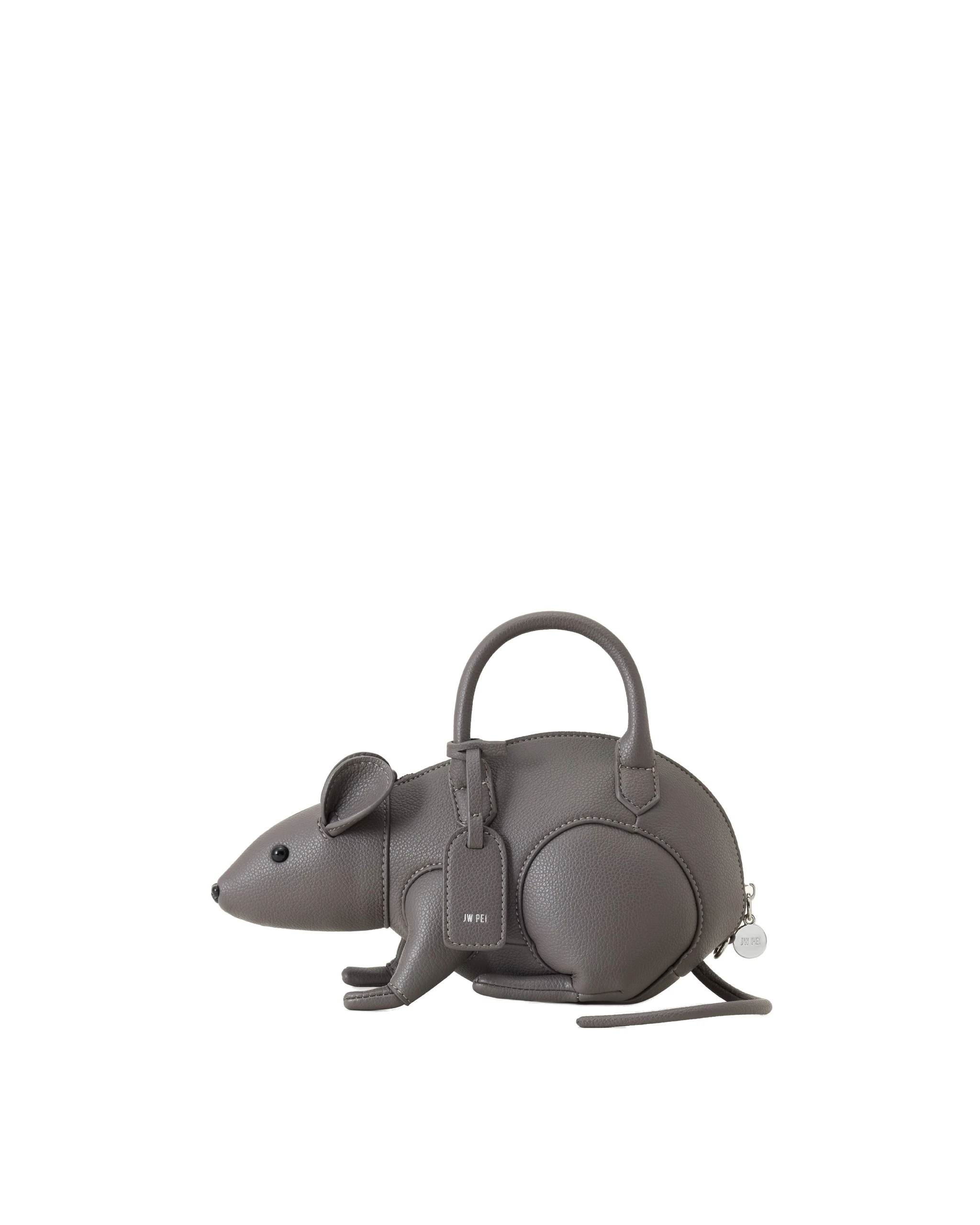 JW PEI Mia Mouse Top Handle Bag in Gray | Totes & Top-Handle Bags | Luxury Shoes JW PEI Mia Mouse Top Handle Bag in Gray
