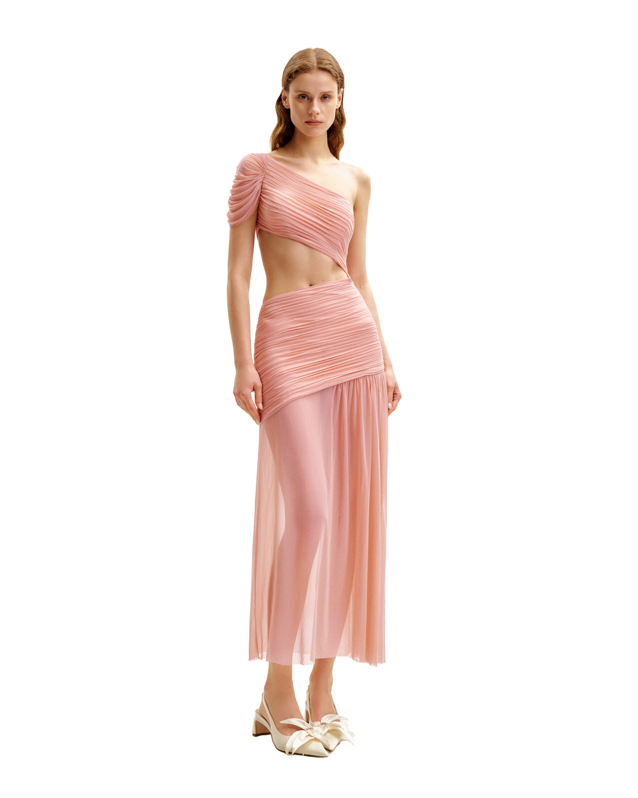 JW PEI dress | Los Angeles Vegan Fashion Dresses | Luxury Shoes JW PEI Mia Pleated Mesh Dress