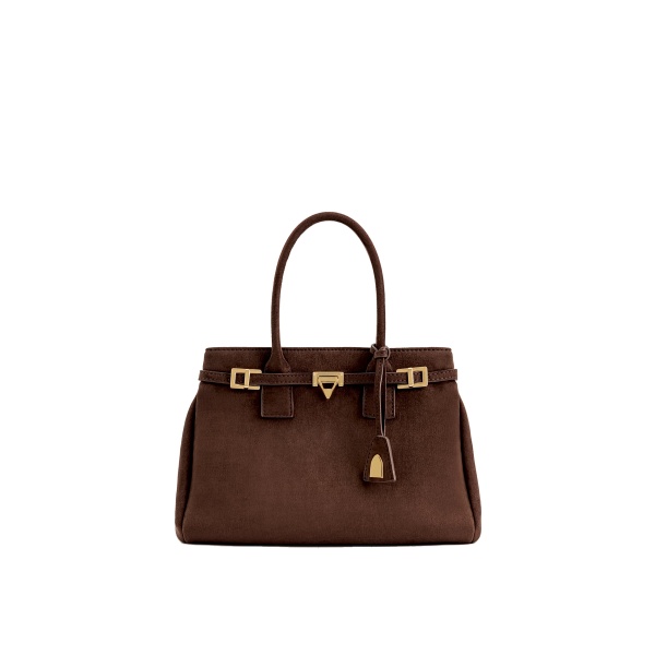 JW PEI Miley Belt Embellished Tote Bag in Brown
