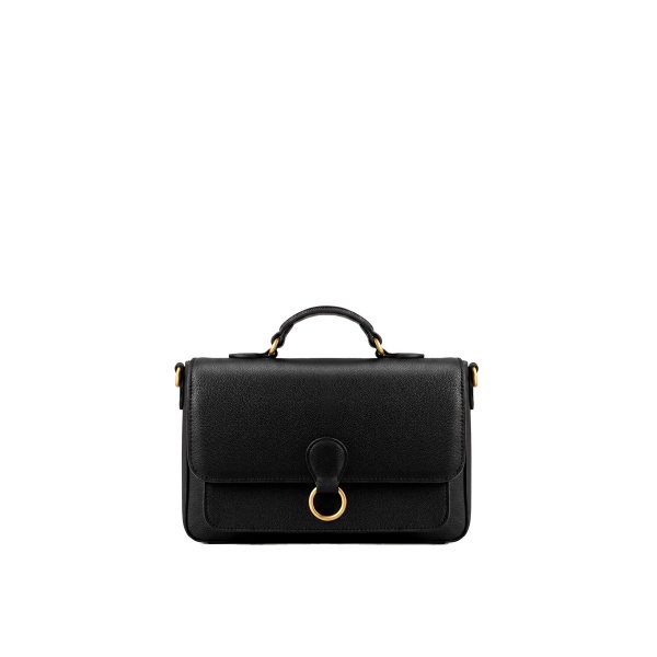 JW PEI Mirelle Pebbled Top Handle Satchel in Black