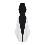 JW PEI Monochrome Paneled Maxi Dress