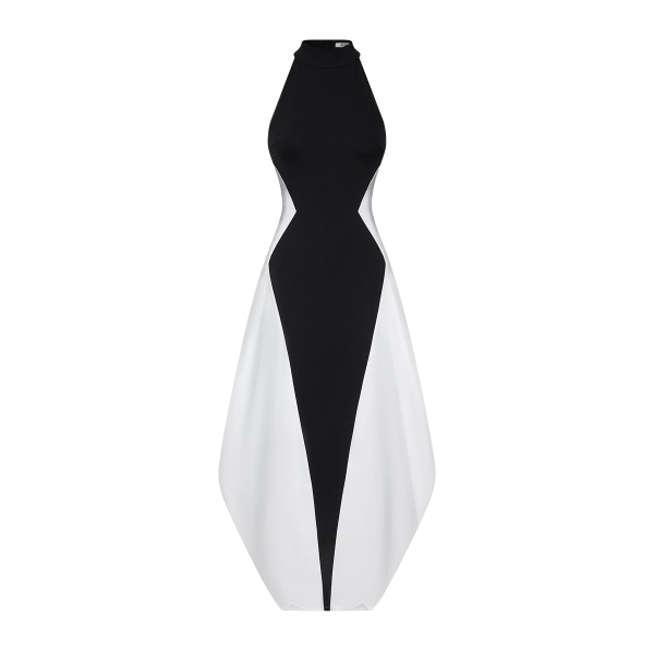 JW PEI Monochrome Paneled Maxi Dress
