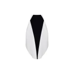 JW PEI Monochrome Paneled Structured Pannier Maxi Skirt