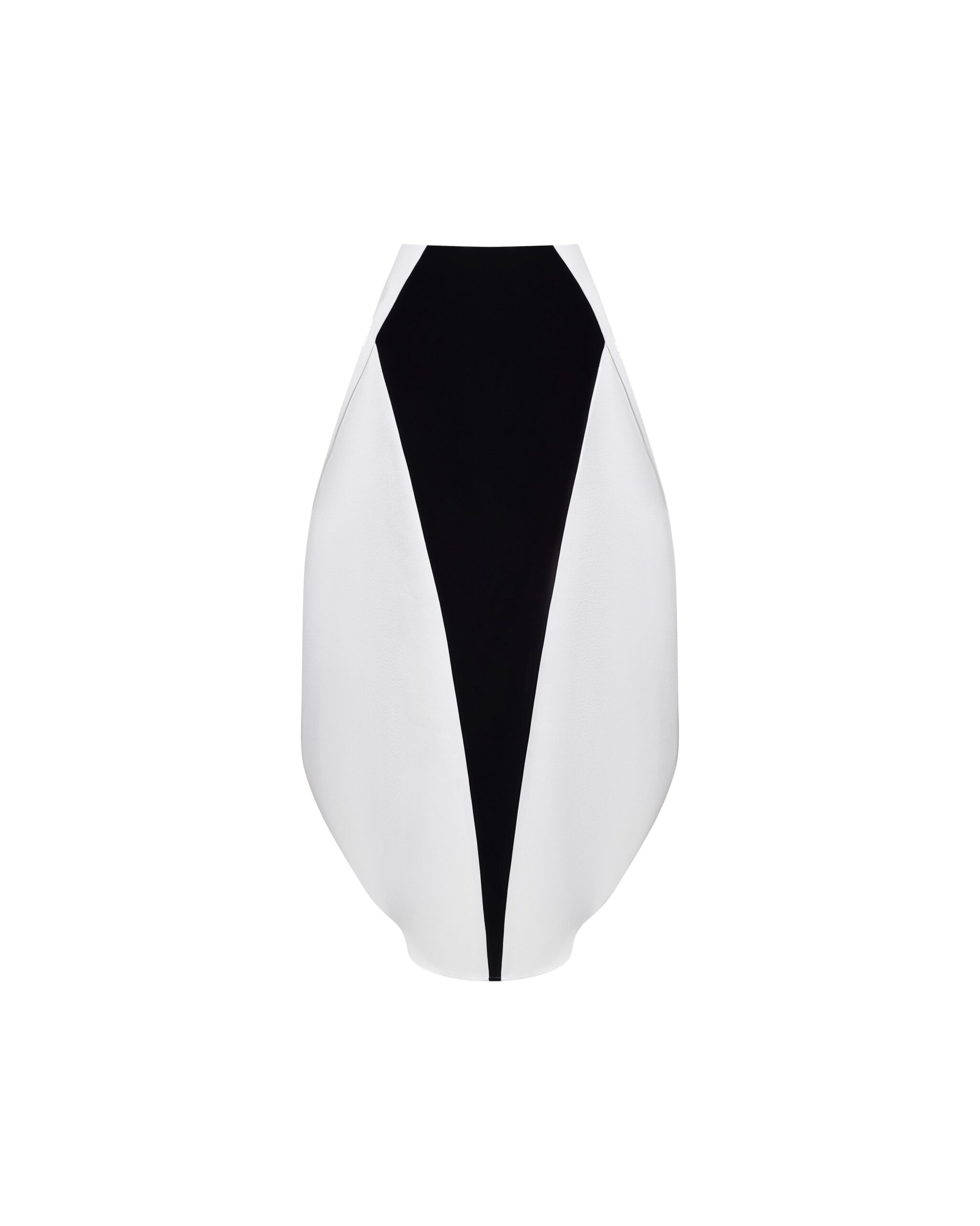 JW PEI skirt | Los Angeles Vegan Fashion Skirts | Luxury Shoes JW PEI Monochrome Paneled Structured Pannier Maxi Skirt