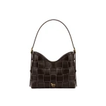 JW PEI Nadine Dachshund Woven Hobo Bag in Dark Brown