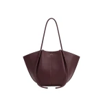 JW PEI Nala Wide Tote Bag in Deep Burgundy