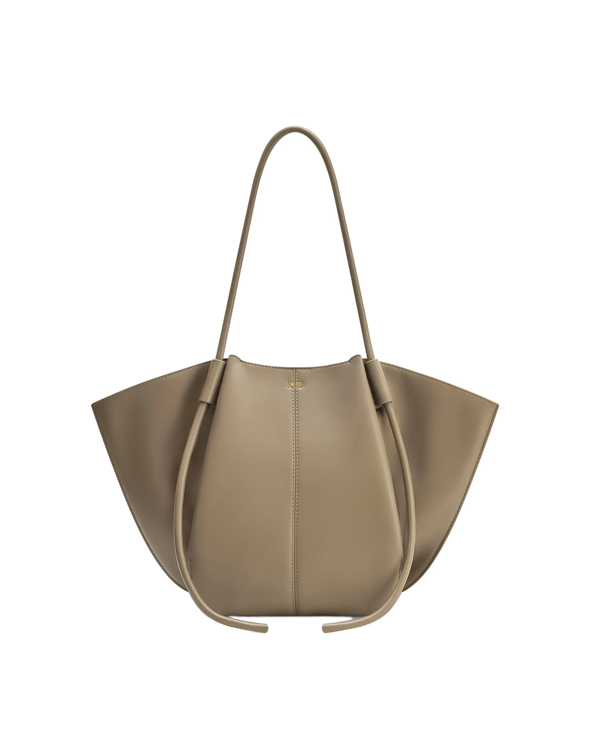 JW PEI Nala Wide Tote Bag in Taupe | Totes & Top-Handle Bags | Luxury Shoes JW PEI Nala Wide Tote Bag in Taupe