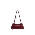 JW PEI Naomi Curved Shoulder Bag in Berry Red