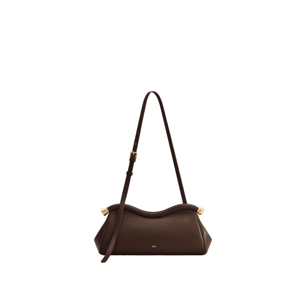 JW PEI Naomi Curved Shoulder Bag in Chocolate Brown