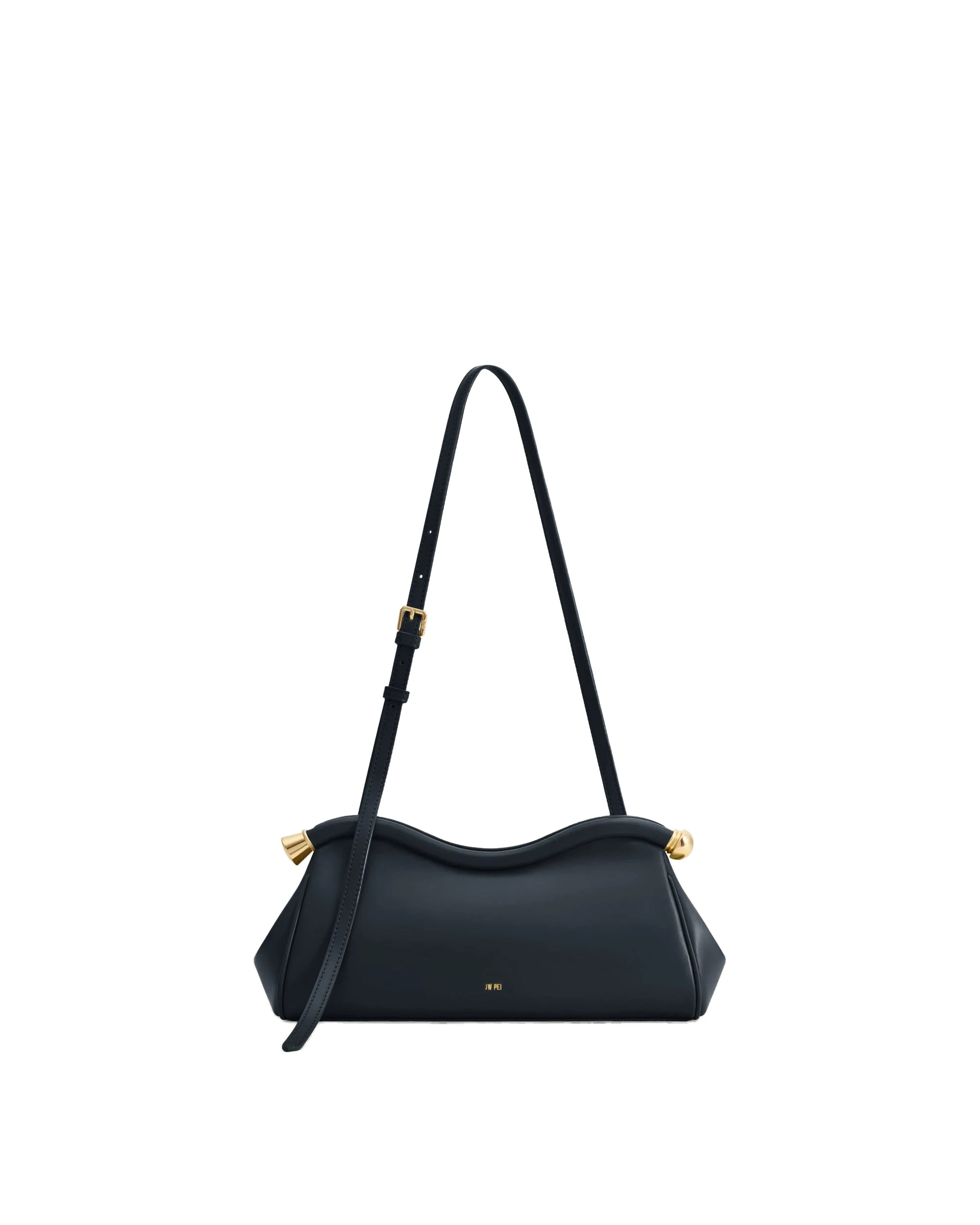 JW PEI Naomi Curved Shoulder Bag in Navy Blue | Shoulder & Crossbody Bags | Luxury Shoes JW PEI Naomi Curved Shoulder Bag in Navy Blue