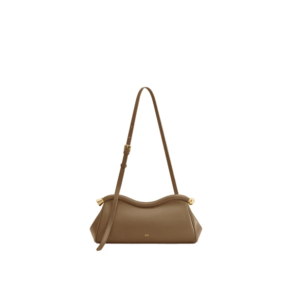 JW PEI Naomi Curved Shoulder Bag in Tea Brown