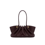 JW PEI Naomi Gathered Long Handle Shoulder Bag in Deep Burgundy