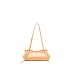 JW PEI Naomi Satin Curved Shoulder Bag in Champagne Gold