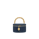 JW PEI Natalie Metal Geometric Pendant Handle Bag in Navy | Shoulder & Crossbody Bags | Luxury Shoes JW PEI Natalie Metal Geometric Pendant Handle Bag in Navy