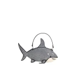 JW PEI Nerys Artificial Crystal Shark Top Handle Bag in Black