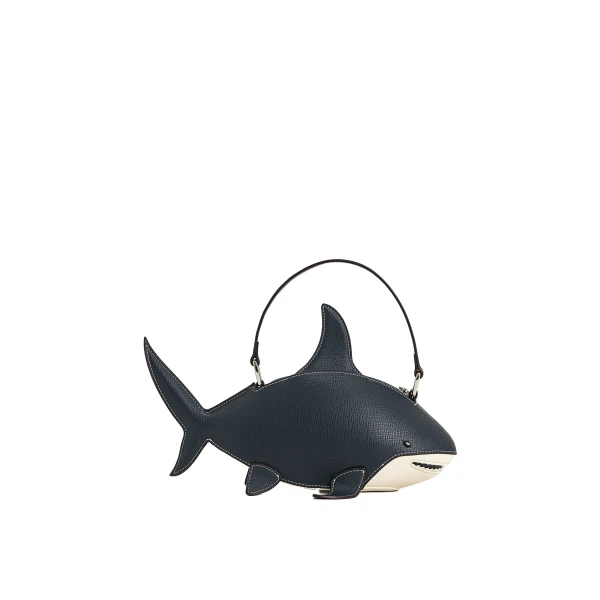 JW PEI Nerys Shark Look Top Handle Bag in Dark Blue