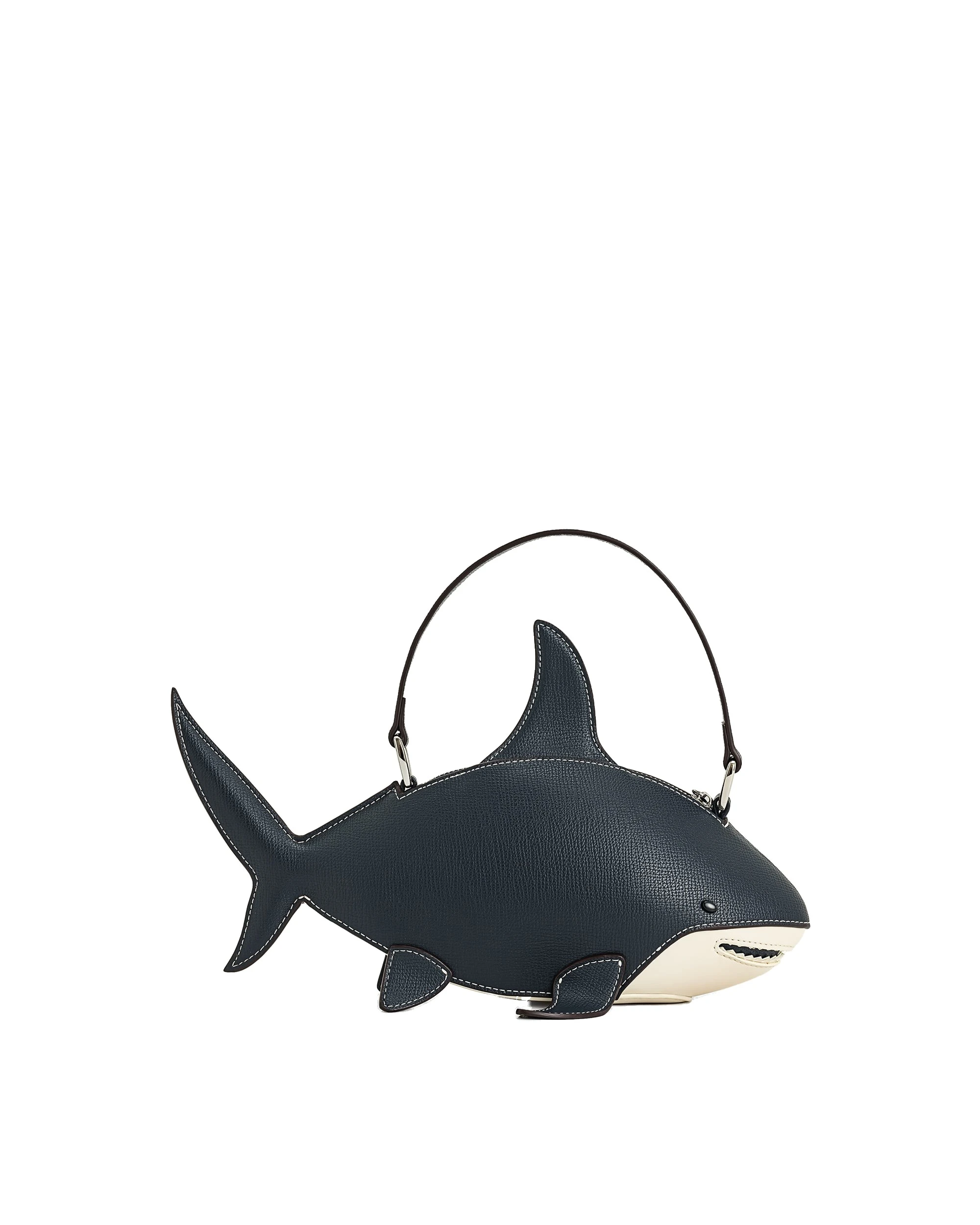 JW PEI Nerys Shark Look Top Handle Bag in Dark Blue | Totes & Top-Handle Bags | Luxury Shoes JW PEI Nerys Shark Look Top Handle Bag in Dark Blue