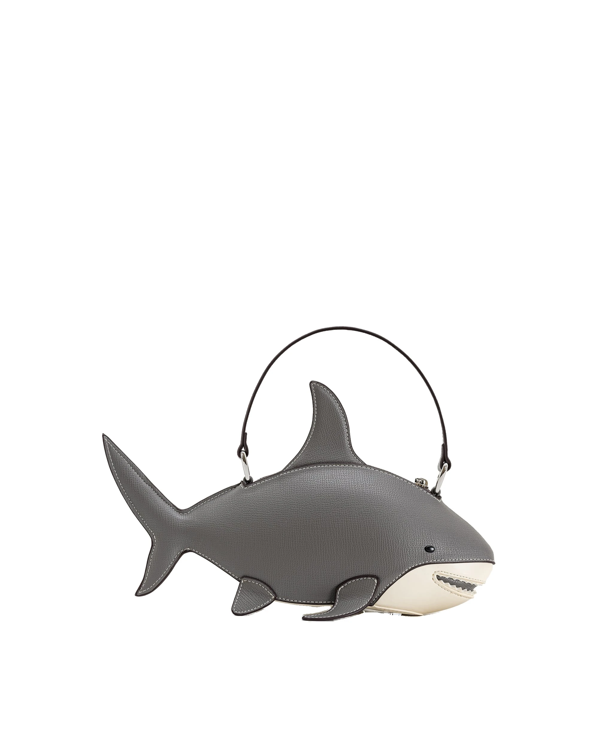 JW PEI Nerys Shark Look Top Handle Bag in Grey | Totes & Top-Handle Bags | Luxury Shoes JW PEI Nerys Shark Look Top Handle Bag in Grey