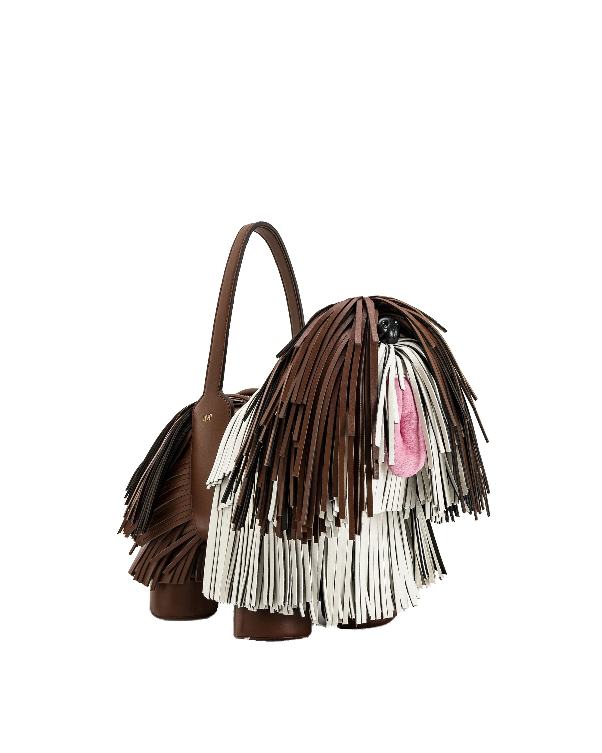 JW PEI Nita Puppy Shape Handbag in Caramel Brown | Totes & Top-Handle Bags | Luxury Shoes JW PEI Nita Puppy Shape Handbag in Caramel Brown