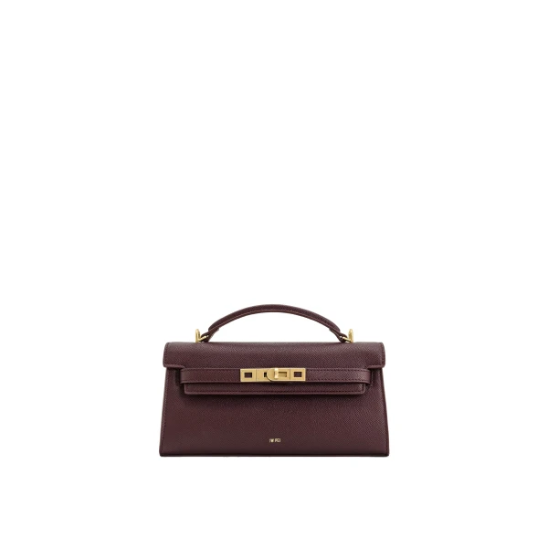 JW PEI Noor Top Handle Bag in Deep Burgundy