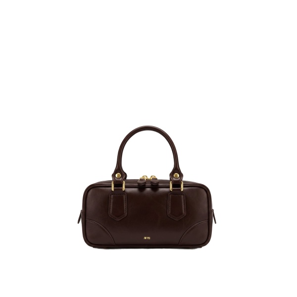 JW PEI Odette Boston Top Handle Bag in Dark Brown