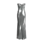 JW PEI Olivia Silver Maxi Tube Dress