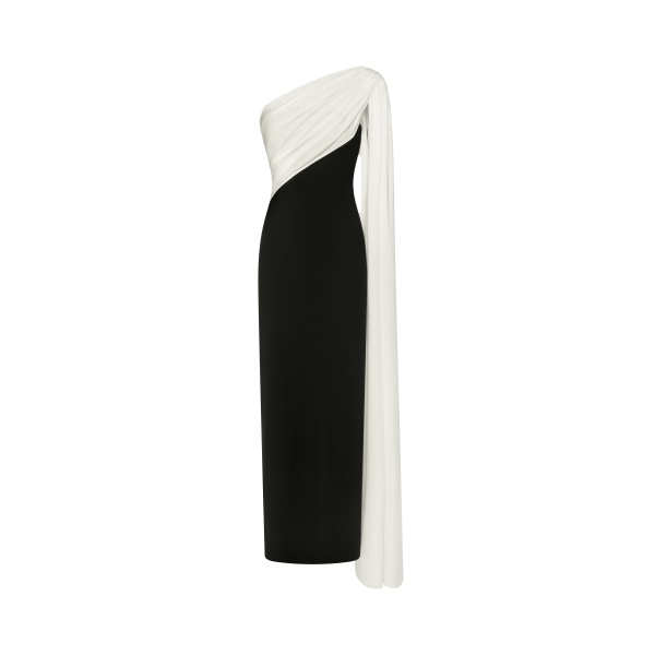 JW PEI One Shoulder Draped Maxi Dress