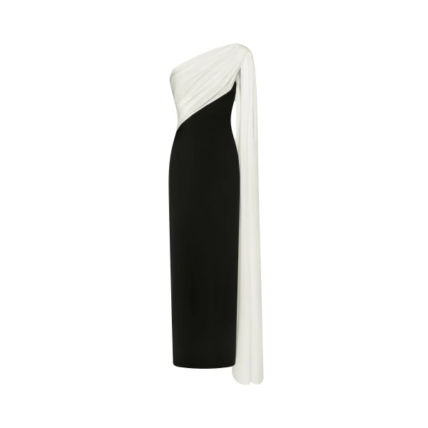 JW PEI One Shoulder Draped Maxi Dress
