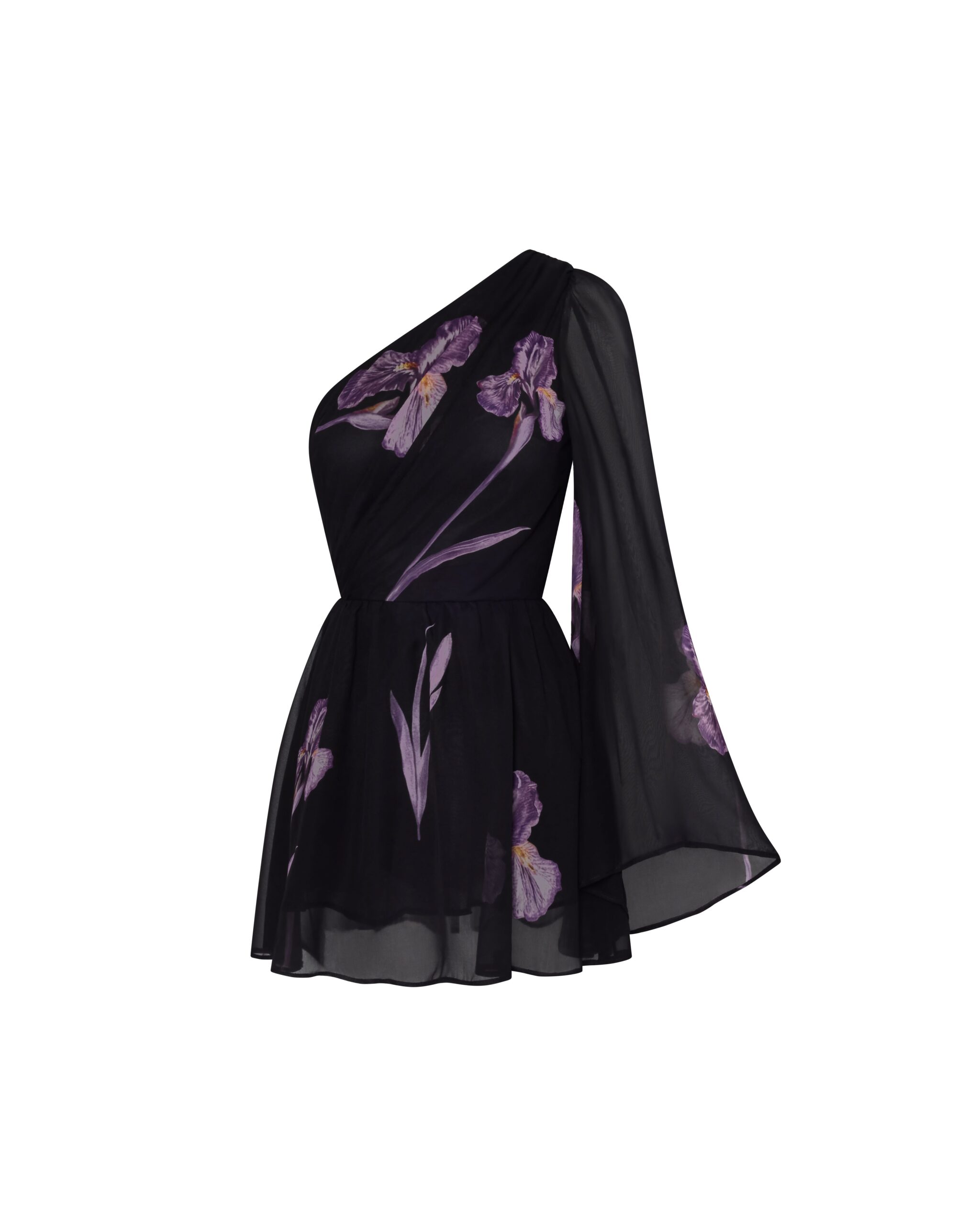 JW PEI dress | Los Angeles Vegan Fashion Dresses | Luxury Shoes JW PEI One Shoulder Floral Mesh Dress