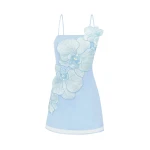 JW PEI Orchid Appliqué Mini Dress
